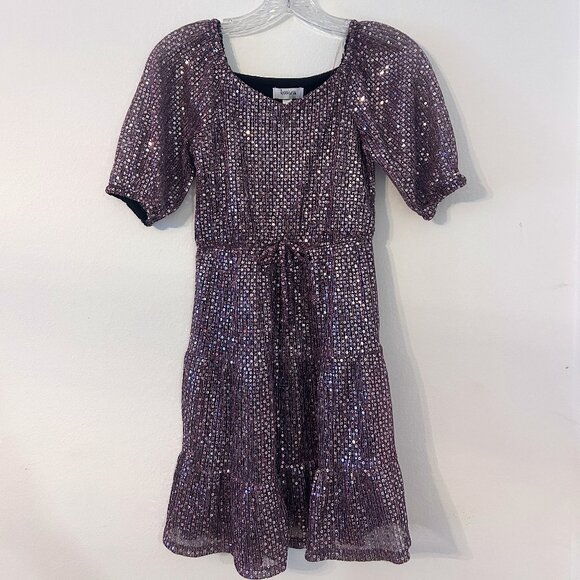 Speechless Girls Purple Sparkle Dress Size 10 - Picture 1 of 6